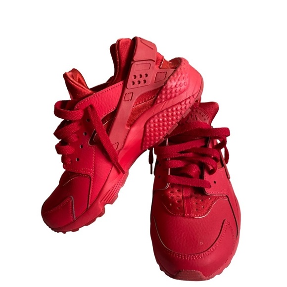 NIKE Huarache Run triple red Nikeid custom shoes - Picture 2 of 7